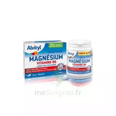 Acheter Alvityl Magnésium Vitamine B6 Libération Prolongée Comprimés LP B/45 à PINS-JUSTARET